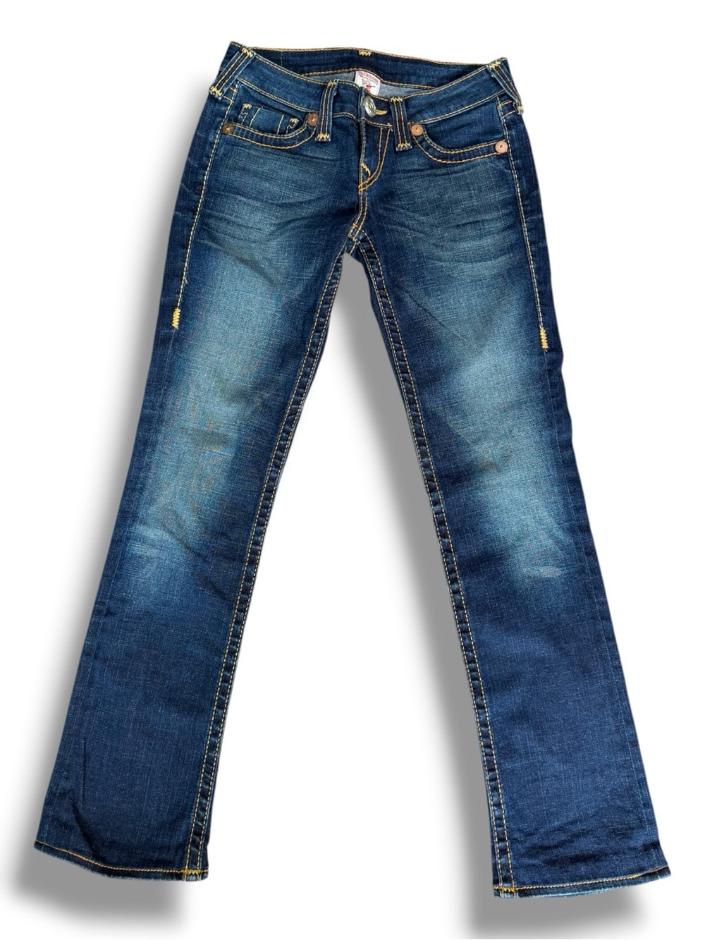 Vintage True Religion Denim Jeans World Tour Made in USA Thick Stitch Size 26